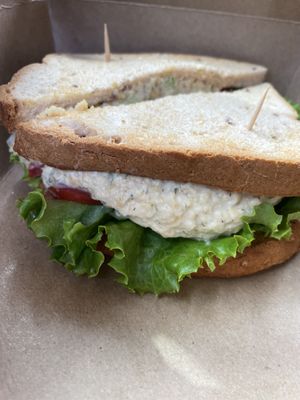 Chickn sandwich gluten free bread   at Little Palm in Fort Myers Beach