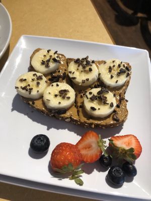 Peanut butter banana toast at Little Palm in Fort Myers Beach