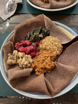 Ethiopian special at Bloodroot in Bridgeport