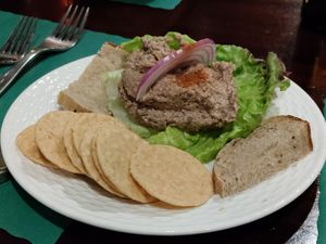 Mushroom pate at Bloodroot in Bridgeport