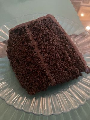 Chocolate cake  at Bloodroot in Bridgeport