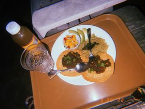 Black bean tostadas   at Bloodroot in Bridgeport