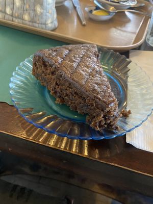 Jamaican rum cake  at Bloodroot in Bridgeport