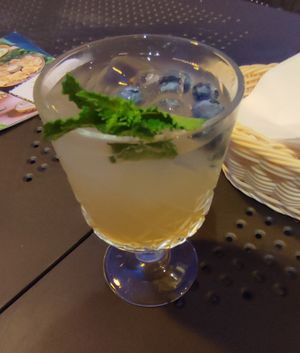 Dandelion 🌼 lemonade 🥤 at Pierogarnia Stary Młyn in Gdansk