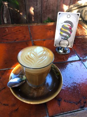 Oat milk latte at Kindred Coffee Roasters in Chicago