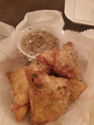 Vegetable Samosas at Kings and Queens in Upper Darby
