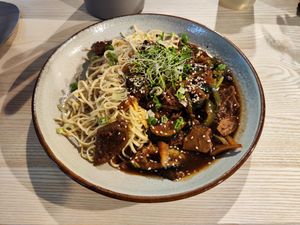 Changing lunch menu at Lilly Jo in Zurich