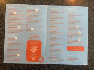 Menu   at Cafe Populaire in Fribourg