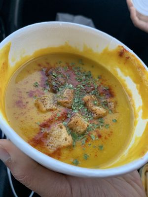 Butternut squash soup. Solid   at Plant in Oklahoma City