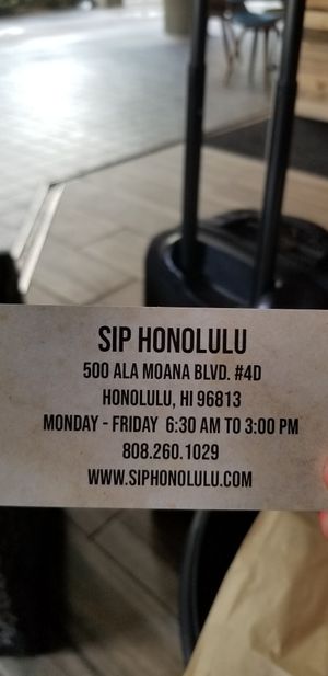 Information at Sip Honolulu in Honolulu