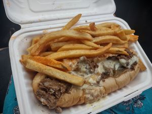 Philly cheezesteak!! at Garden Grill in Las Vegas
