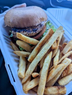 Blackened chik'n sandwich at Garden Grill in Las Vegas