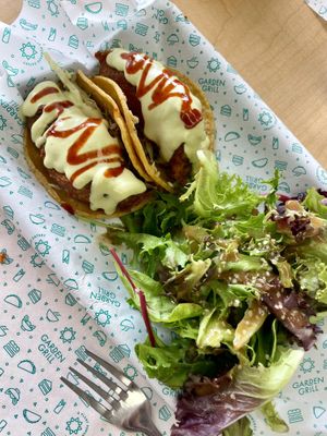 Avo tacos 8/10  at Garden Grill in Las Vegas