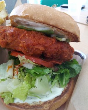 Bufalo chicken sandwich at Garden Grill in Las Vegas