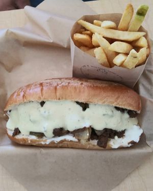 Philly cheeze steak at Garden Grill in Las Vegas