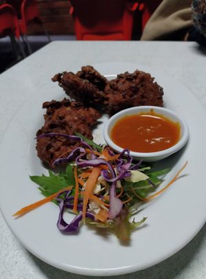 Onion bhaji at Alfresco in Mandurah