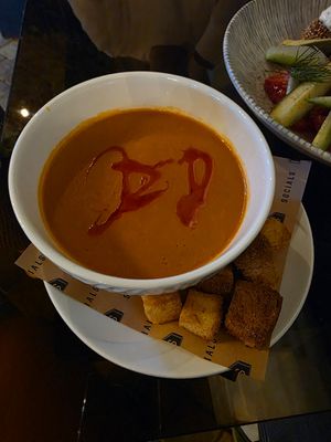 Lentil soup at Socials  in Tashkent