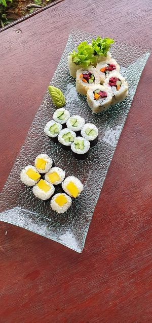 Sushi at Teratai Vegetarian in Ubud