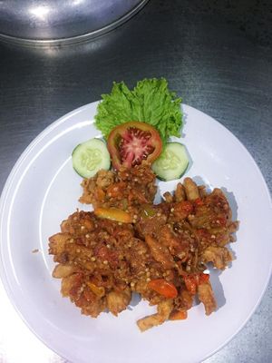 Crispy mushroom with spicey at Teratai Vegetarian in Ubud