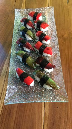 Paprika Sushi at Teratai Vegetarian in Ubud