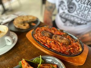 Marinaded capsicum with extra mushrooms at The Balcony in Townsville