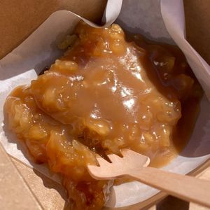 Biko Sweet Malagkit Rice Cake from Pinay Queen Lumpia @ the People's Plant-Based Party on 10/5/25, sponsored by People's Food Co-Op & Vegan Kalamazoo at Vegan Kalamazoo in Kalamazoo