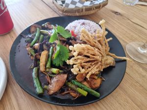 Mushroom dish at Sky in Port Adelaide