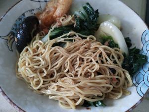 Packet the mushroom noodle again. at Vegetarian Ideas 不荤主义 in Northeast Singapore