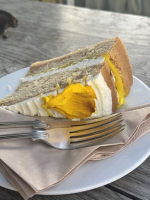 Lemon cake   at Cafe Rust in Brighton