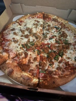 Miss mushroom without mushrooms  #Veganuary at Mellow Mushroom in Winston-salem