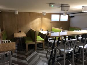 Upstairs seating  at Cheeky Duck in Sunderland