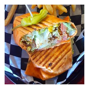 Vegan wrap at Canyon Breeze in Sedona