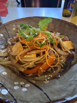 Black bean noodles   at Wudon in Glasgow