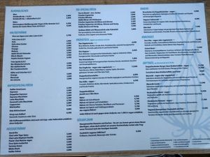 Menu at Doppeltsolecker in Dortmund