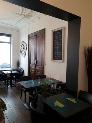 Inside at Le Bi'Stronome in Namur