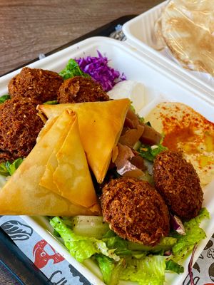 Veggie plate   at Tahinis in London