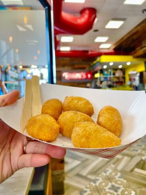 Dough bits  at Tahinis in London