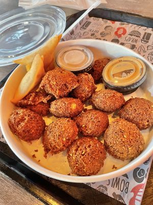 Falafels and Samosas   at Tahinis in London