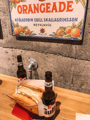 Vegan hot dog options at Reykjavik Street Dog in Reykjavik