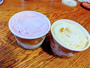 Raspberry Gelato & Mango Lime & Chilli Gelato 💚 at Mr Booch in Mangerton