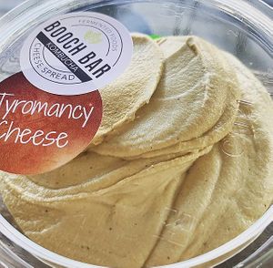 They sell locally made vegan Tyromancy cheese at Mr Booch in Mangerton