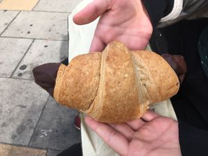 Vegan croissant  at Waldherr - Naschmarkt in Vienna