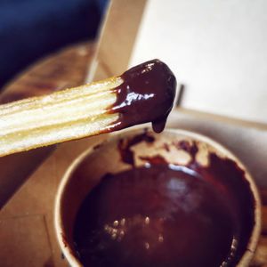 Vegan chocolat hazelnut dip at Frittenwerk - Holzgraben in Aachen