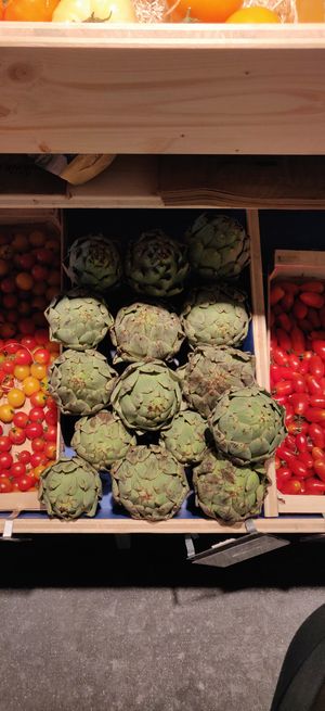Artichoke at Biocoop Parmentier in Paris