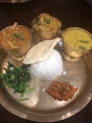 Mustang Thali Set (veggie option)  at The Mustang in Farrer