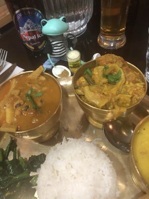 Mustang Thali Set - Veggie option at The Mustang in Farrer