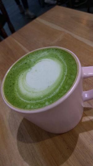 Matcha Oatmylk Latte at Vegan Daily 半半食室 - BànBan Shí Shì in Taichung