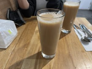 Soy milk black tea   at Vegan Daily 半半食室 - BànBan Shí Shì in Taichung