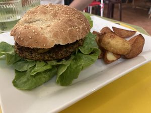 Vegeburger  at Les Delices de la Nature in Digne-les-bains