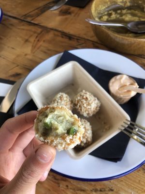 curry bitterballen  at De Marlijn in Schiermonnikoog